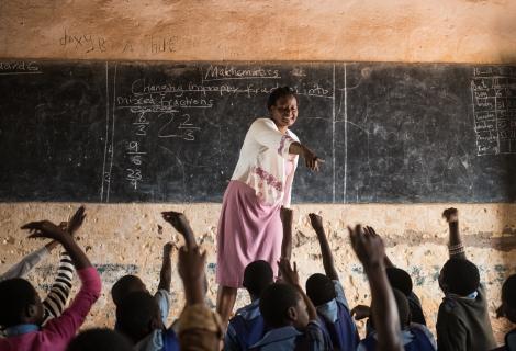 Young Urban Women (YUW) Teleza Banda Primary School Teacher, in Mchinji, Impacted by the cholera outbreak